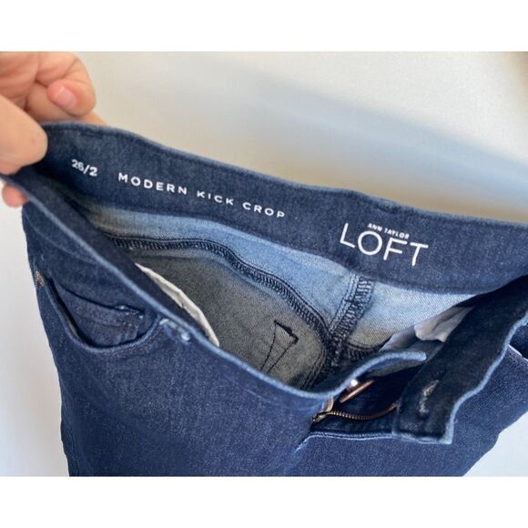 Ann Taylor Loft Modern Kick Crop Jeans - Picture 5 of 6